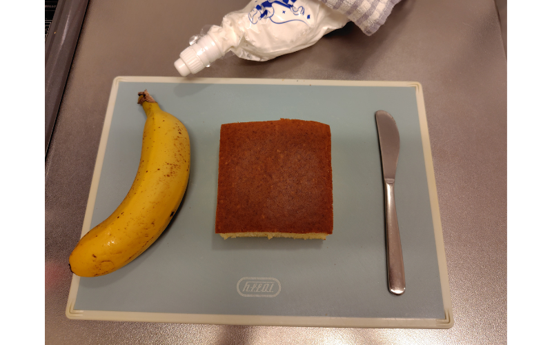 トッピングの材料が用意された様子